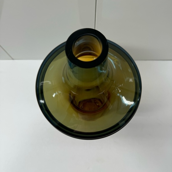 🇵🇱NWT AMBER / COBALT VASE GLASS DECOR - Picture 4 of 10